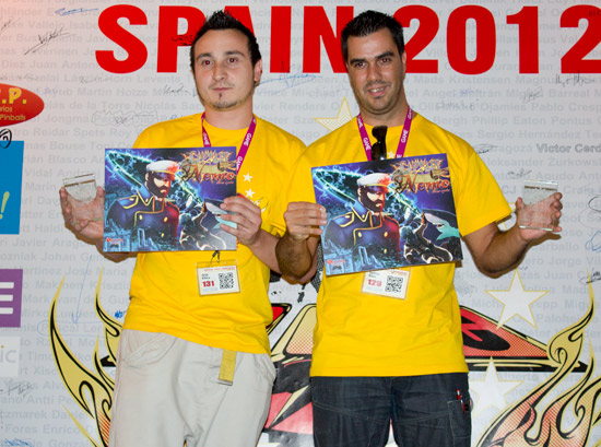 Winners of the Split-Flipper Tournament, Jorge Villoria and Santiago Elices