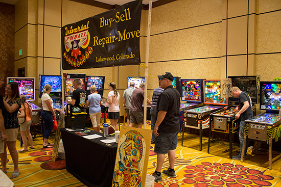 Part of the Universal Pinball stand