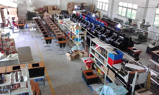 Video games in production at the Homepin factory