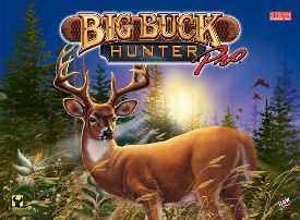 The Big Buck Hunter Pro backglass