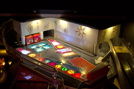 The upper playfield