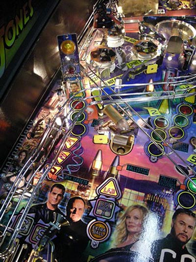 The left side of the playfield