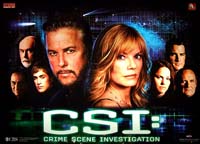 The CSI backglass