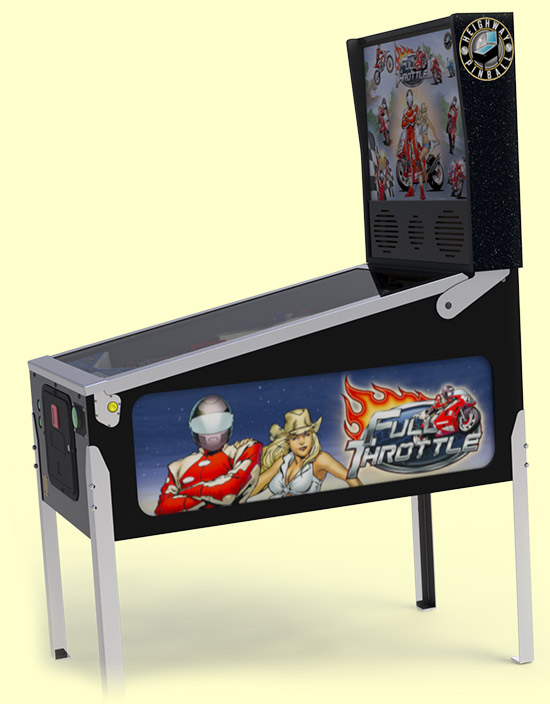 A mock-up of the cabinet design