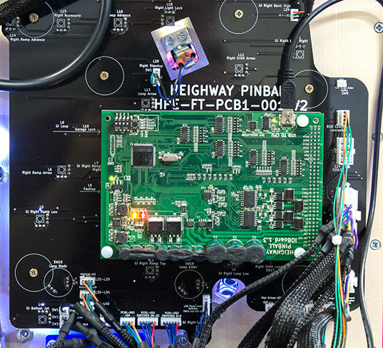 One of the large PCBs under the playfield