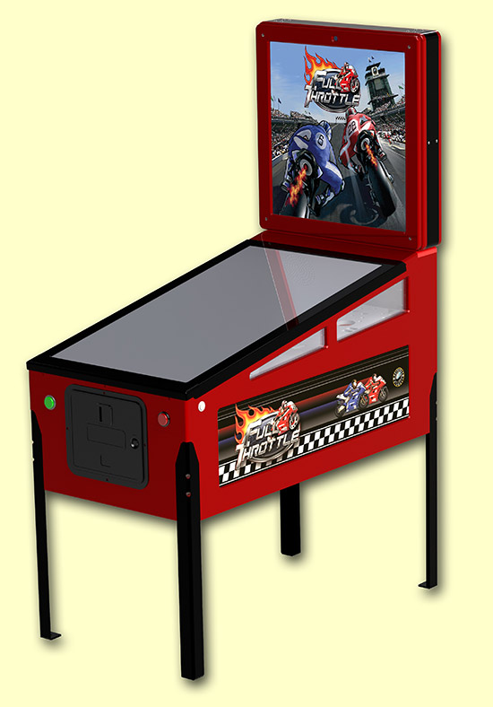 The red cabinet with black trim
