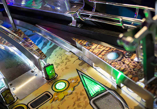 The shooter lane joins the right orbit lane