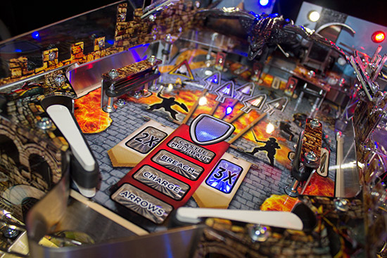 The upper playfield