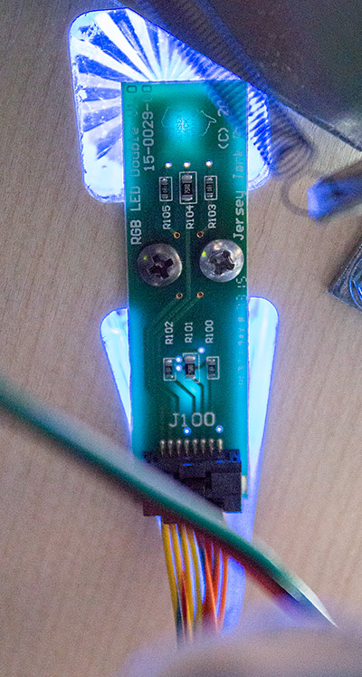 A dual RGB LED board
