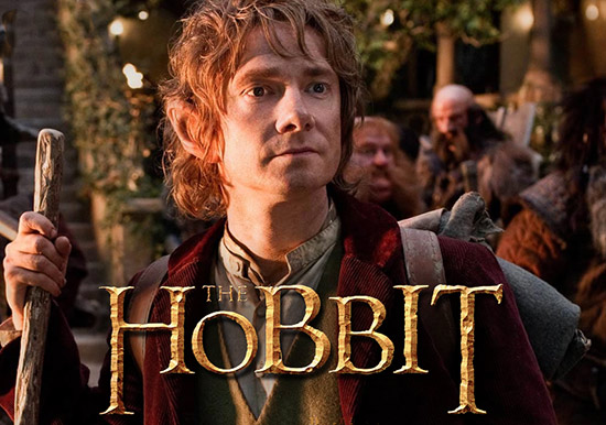 The Hobbit movie with Martin Freeman as Bilbo Baggins