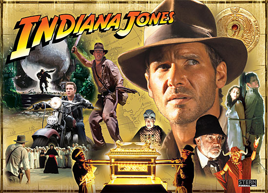 Indiana Jones backglass