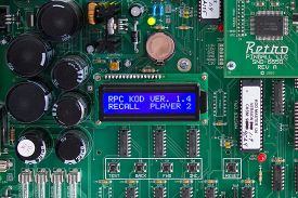 The controller board's display