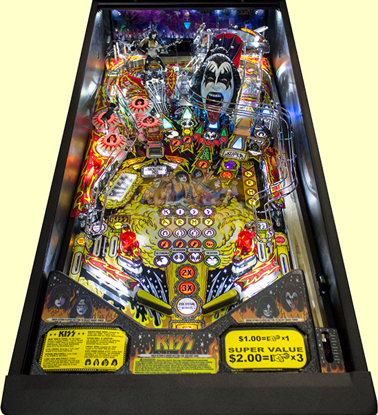 The Kiss Pro playfield