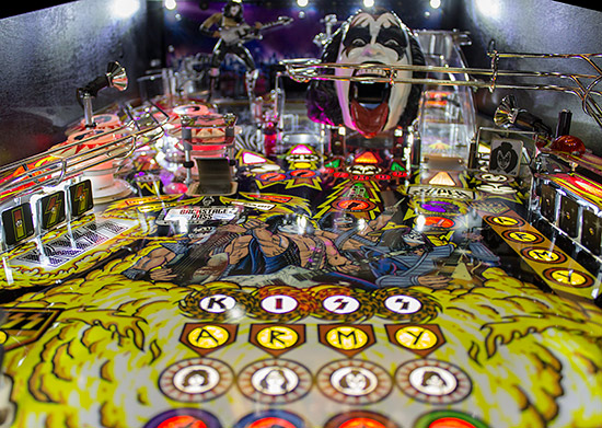 The Kiss Pro playfield