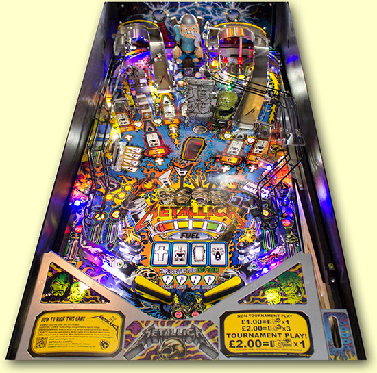 The Metallica LE playfield