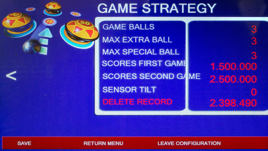 The gameplay settings page