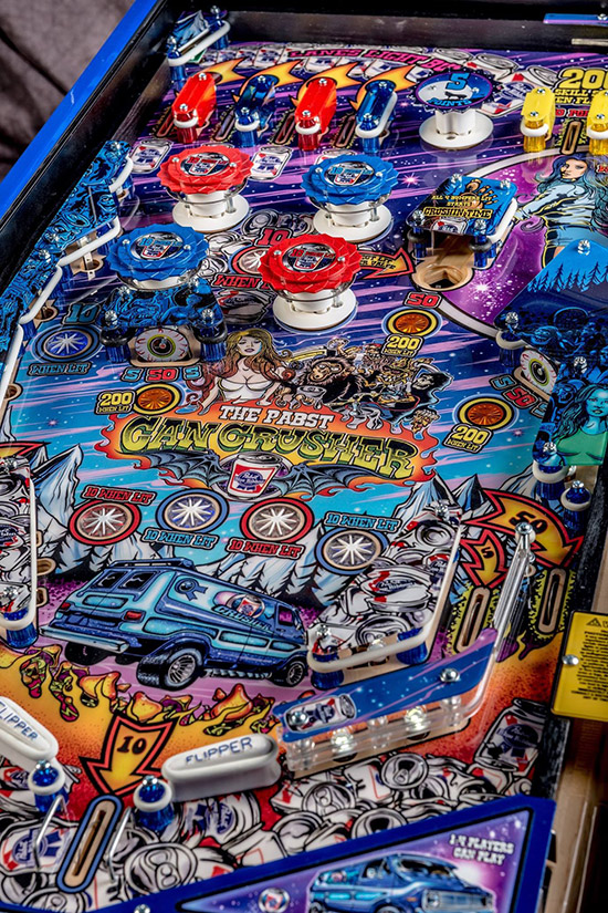The bottom right of the playfield