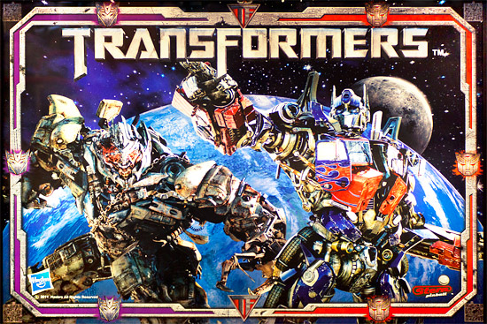 The Transformers Pinball logo from the teaser video