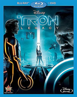The Disney DVD artwork for Tron Legacy