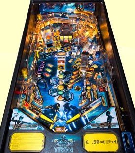 The Tron playfield