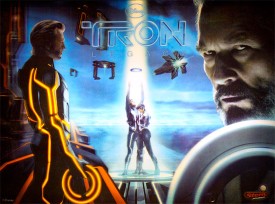 The 3D Tron:Legacy backglass