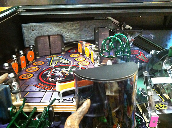 The Witch's Castle mini-playfield and the Wicked Witch in front