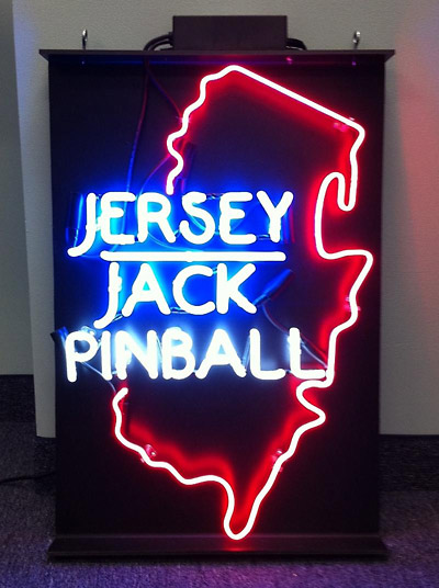 The Jersey Jack Pinball neon sign