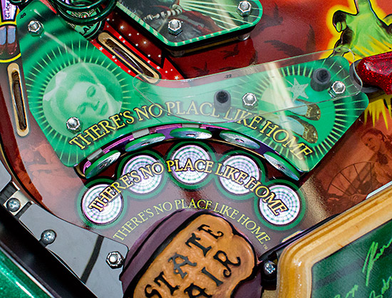The five-bank of standup targets
