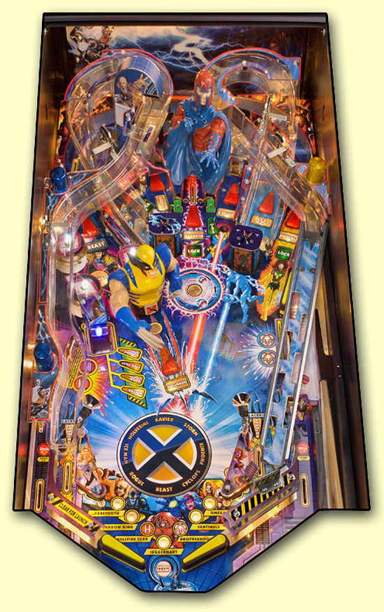 The Wolverine and Magneto playfield
