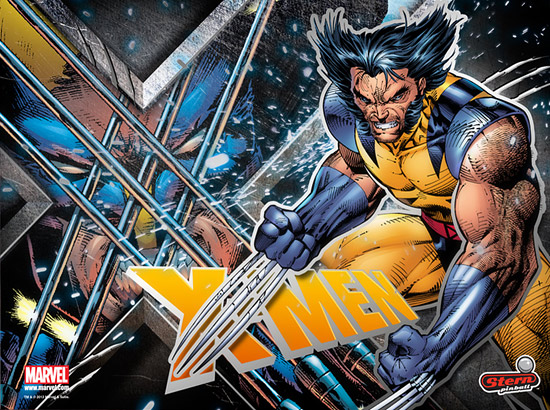 The Wolverine LE backglass