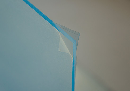 Protective film covers both sides