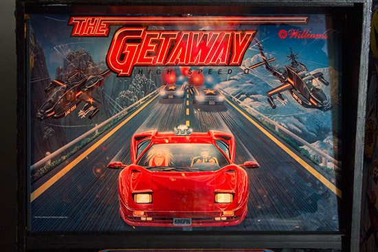 The Getaway can't escape relections from machines opposite