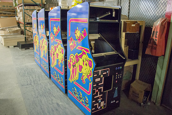 Ms. Pac-Man and Galaga combo cabinets