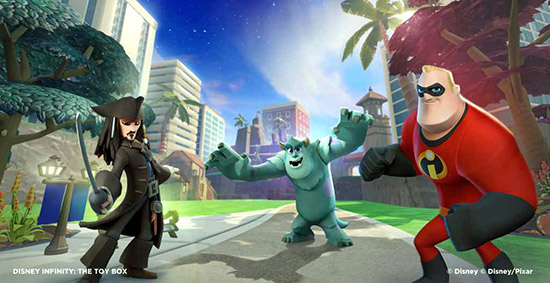 Jack Sparrow meets Sulley and Mr Incredible in Disney Infinity