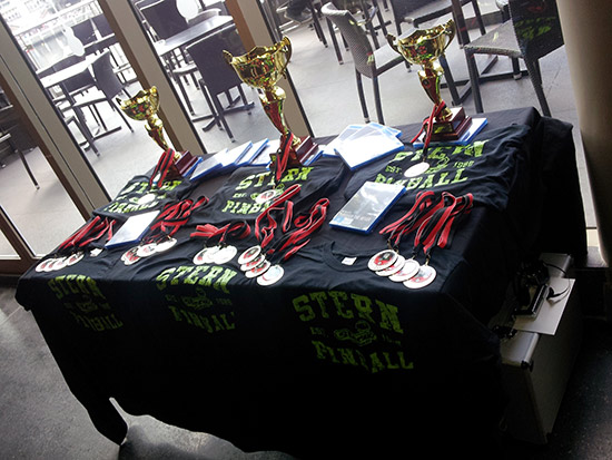 Trophies, medals and prizes for the top players