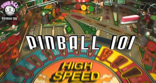 The Pinball 101 title frame