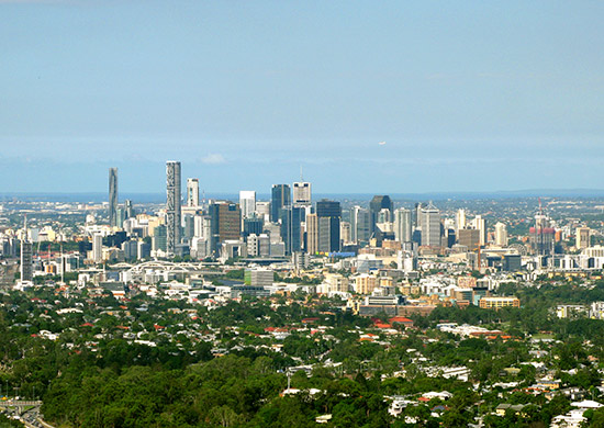 The city of Brisbane