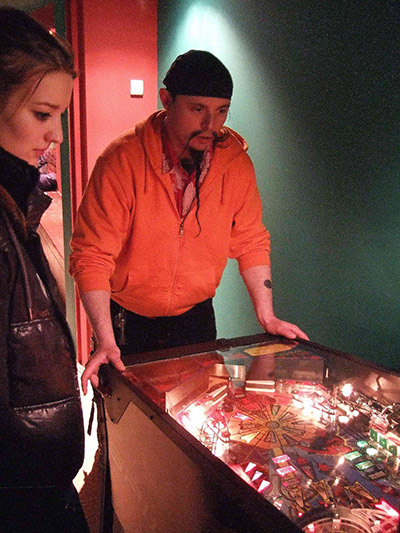 This in not Khan or one of his subordinates from The Shadow, this is pinball fan Stefan from Kraków in Mariusz's basement
