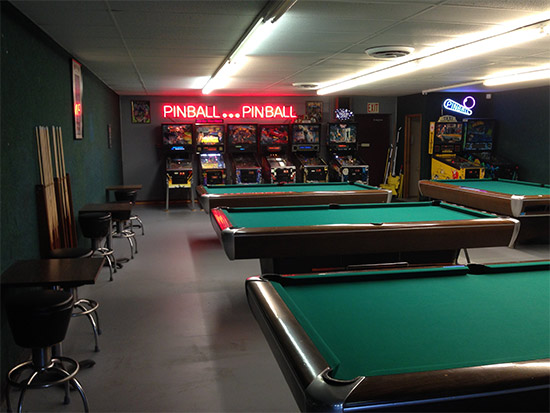 The current view inside SS Billiards