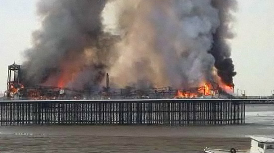 The fire at Weston-super-Mare pier