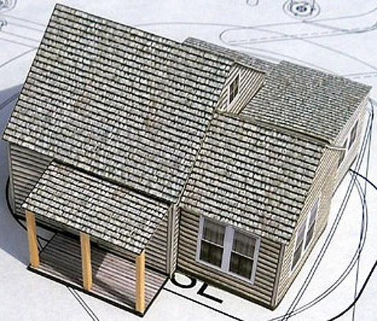 The original prototype for the house design