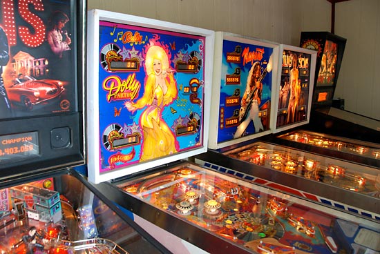 Some of the games in the exhibit