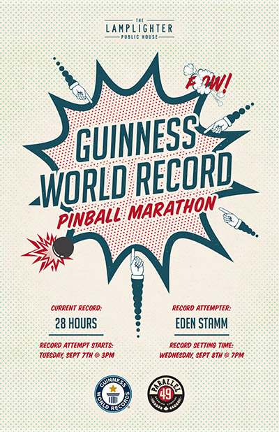 Promotional material for the world record attempt