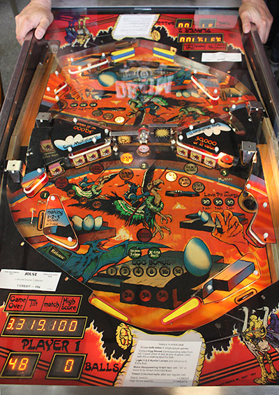 This Joust double-sided pinball was used by the four finalists of the Classics Tournament