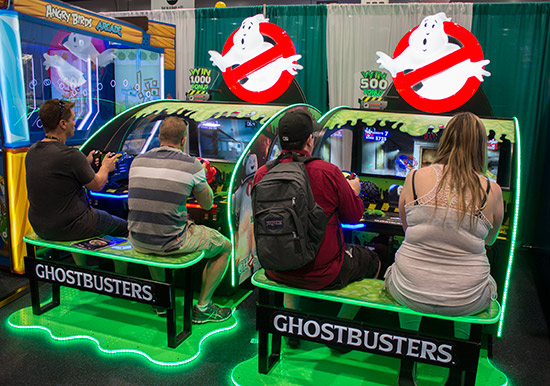 Stern weren't the only ones with Ghostbusters games as this shooter from ICE shows