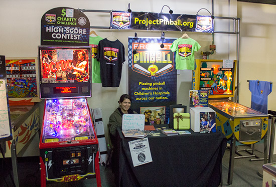 The Project Pinball stand