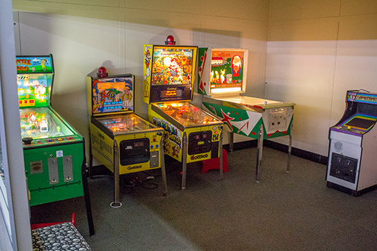 The kids games room