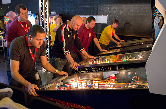 The Team Tournament machines were used in the Open on Sunday