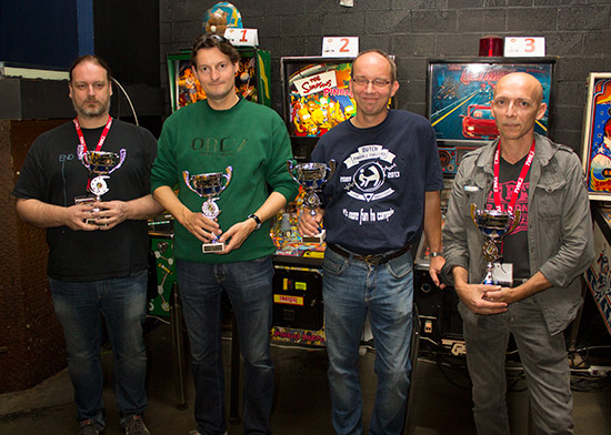 Winners of the Team Tournament, the Dutch Pinball team