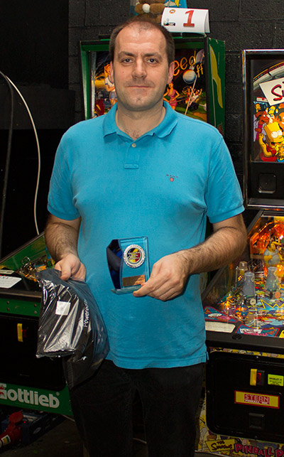 Fourth place, Dirk Elzholz with his prizes